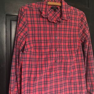 J crew tartan plaid popover shirt Christmas 4
